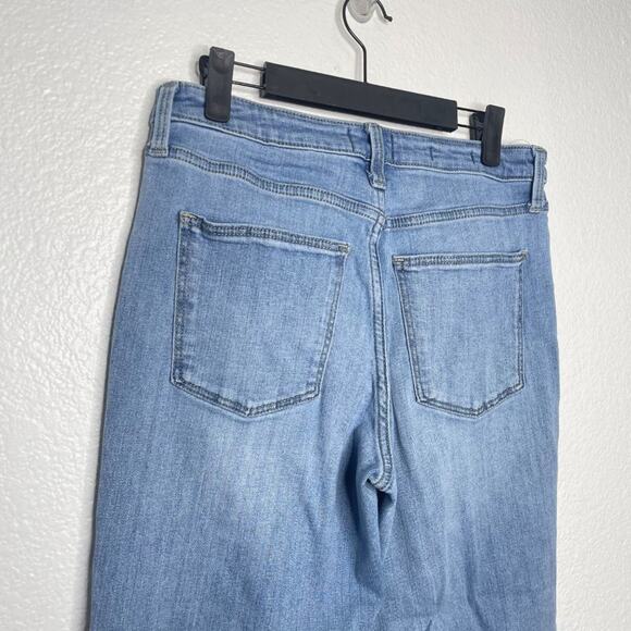 Universal Thread Womens Jeans Size 10R High Rise Slim Straight Denim Blue - Picture 10 of 14
